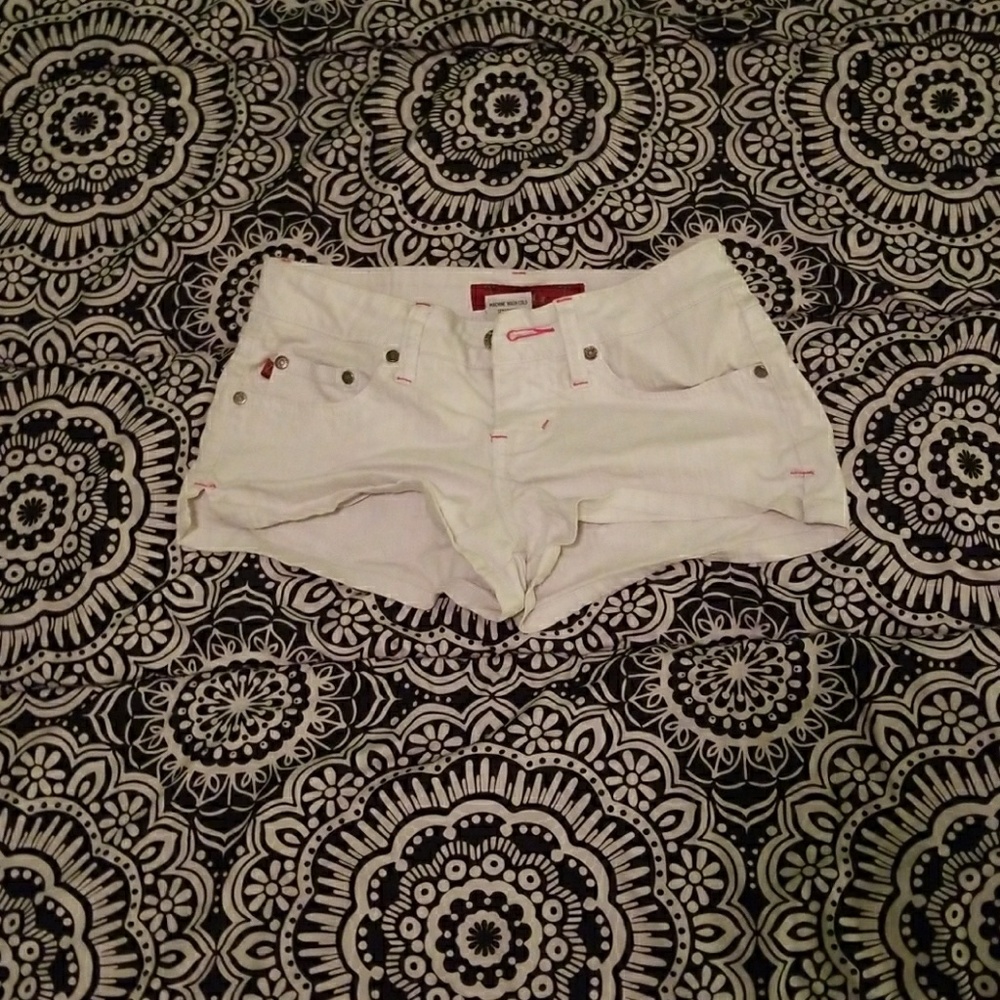 SOLD White denim shorts